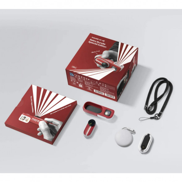 Экшн-камера Insta360 Go 3S Retro Bundle Special Edition 128ГБ, Red в Москве