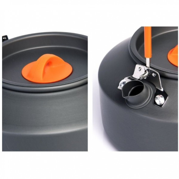 Чайник походный Widesea 1 литр, темно-серый в Москве