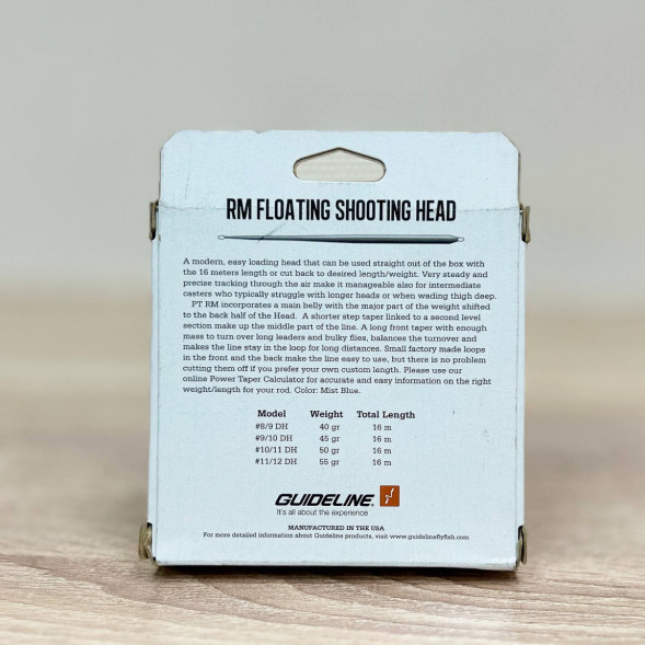 Рыболовная леска Guideline Power Taper RM Float #9/10, 16m, 45gm, Mist Blue в Москве