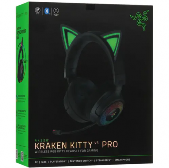 Наушники Razer Kraken Kitty V3 Pro черный 2025 в Москве