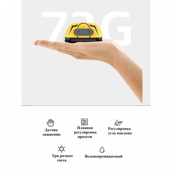 Фонарь налобный светодиодный HL05-S, желтый в Москве