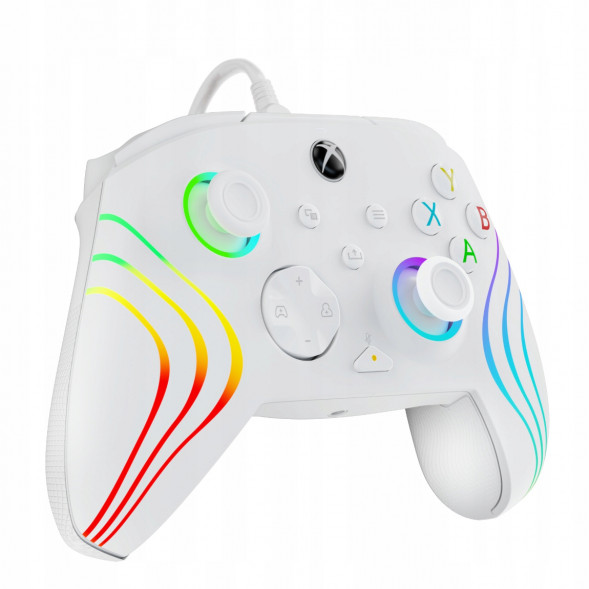 Геймпад проводной PDP для Xbox Afterglow Wave, White в Москве