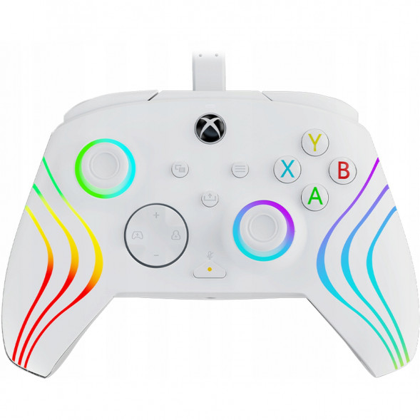 Геймпад проводной PDP для Xbox Afterglow Wave, White в Москве