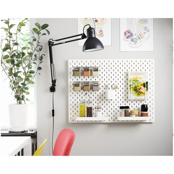 Лампа рабочая IKEA TERTIAL, черный в Москве