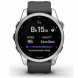 Умные часы Garmin Fenix 7s серебристый с графитовым силиконовым ремешком 010-02539-01 в Москве