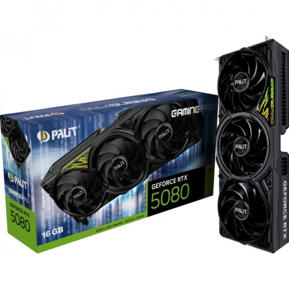 Видеокарта NVIDIA GeForce RTX 5080 Palit GamingPro V1 16GB (NE75080019T2-GB2031Y) в Москве