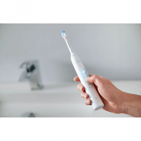 Электрическая звуковая зубная щетка Philips Sonicare ProtectiveClean 4500, White в Москве