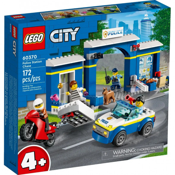 Конструктор LEGO City 60370 Побег из полицейского участка в Москве