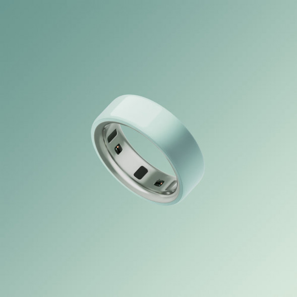 Умное кольцо Oura Ring 4 Ceramic (размер 15), Морской прилив/Tide в Москве