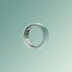 Умное кольцо Oura Ring 4 Ceramic (размер 15), Морской прилив/Tide