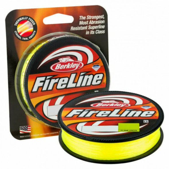 Леска Berkley FireLine 0,20mm 13,2kg 270m, Flame Green (желтый неон) в Москве