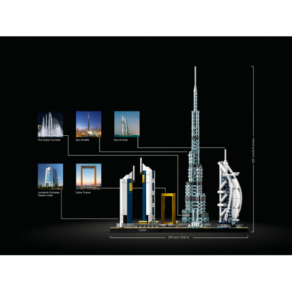 Конструктор LEGO Architecture 21052 Дубай в Москве