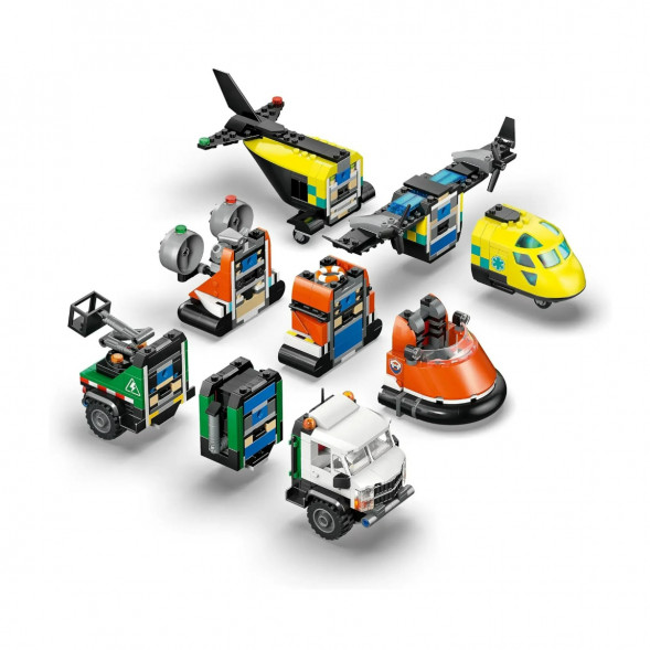 Конструктор LEGO City 60505 Самолет, сервисный грузовик и судно на воздушной подушке в Москве