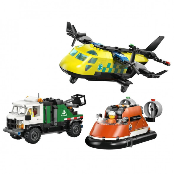 Конструктор LEGO City 60505 Самолет, сервисный грузовик и судно на воздушной подушке в Москве