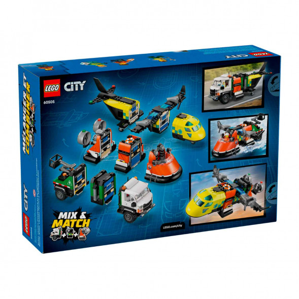 Конструктор LEGO City 60505 Самолет, сервисный грузовик и судно на воздушной подушке в Москве