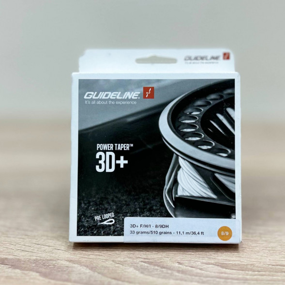 Рыболовная леска Guideline Power Taper 3D+ #37761 8/9 DH, Yellow в Москве