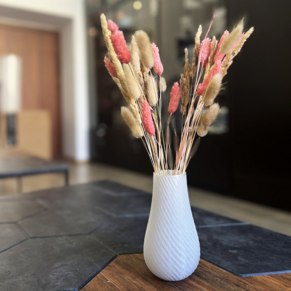 Ваза для сухоцветов HatRom Spiral, ледяной в Москве