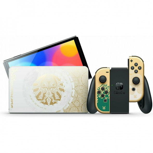 Игровая приставка Nintendo Switch OLED 64 ГБ, без игр, The Legend of Zelda: Tears of the Kingdom в Москве