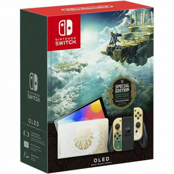 Игровая приставка Nintendo Switch OLED 64 ГБ, без игр, The Legend of Zelda: Tears of the Kingdom в Москве