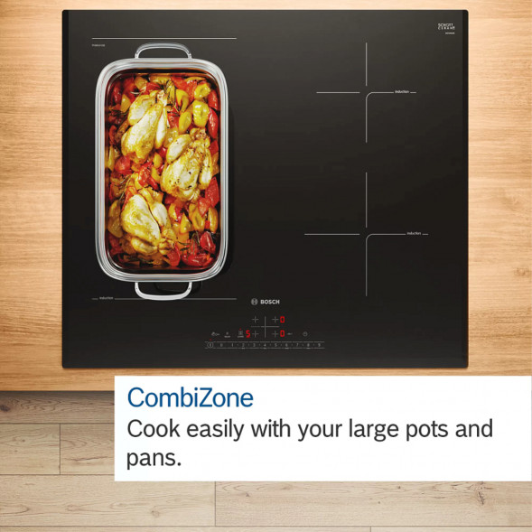 Индукционная варочная панель Bosch PVQ631HC1E, чёрный в Москве