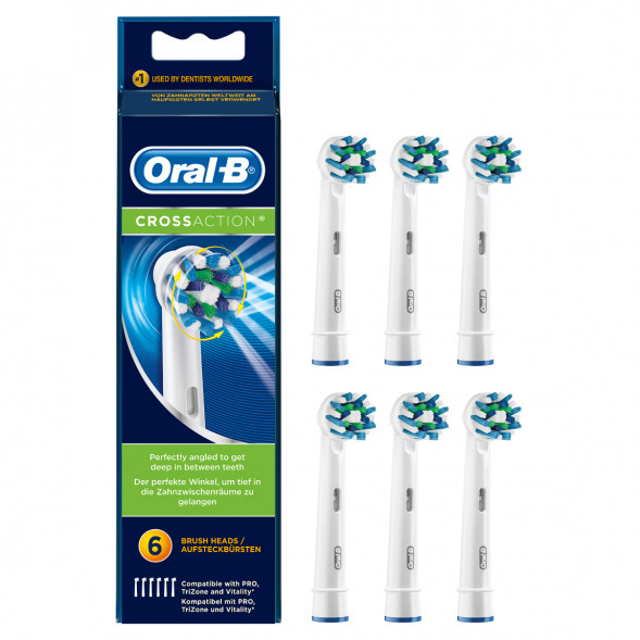 Насадки на зубные щетки Oral-B Cross Action, 6 шт. в Москве