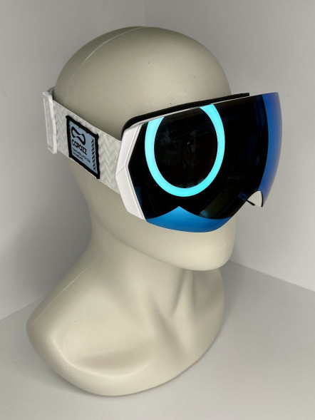 Горнолыжные очки для сноуборда Copozz (голубой, белый) в Москве