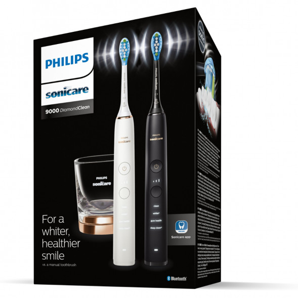 Набор из 2 электрических зубных щеток Philips Sonicare HX9914/57 9000 DiamondClean в Москве