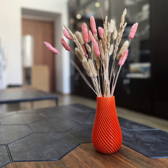 Ваза для сухоцветов HatRom Spiral, оранжевый в Москве
