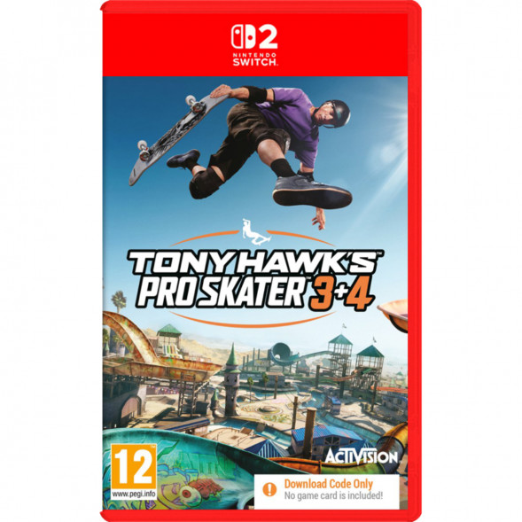 Игра Tony Hawk&amp;#039;s Pro Skater 3+4 (код загрузки) [Nintendo Switch 2, английская версия] в Москве