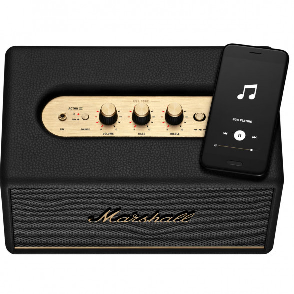 Портативная акустика Marshall Acton III, 60 Вт, черный в Москве