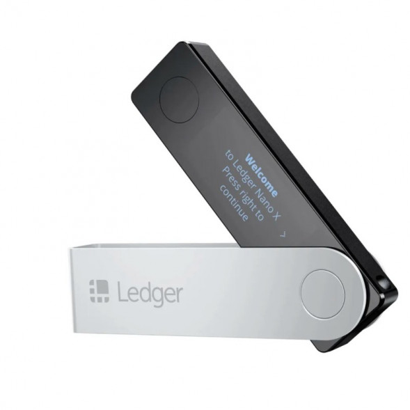 Аппаратный криптокошелек Ledger Nano X with $20 in Bitcoin , черный в Москве