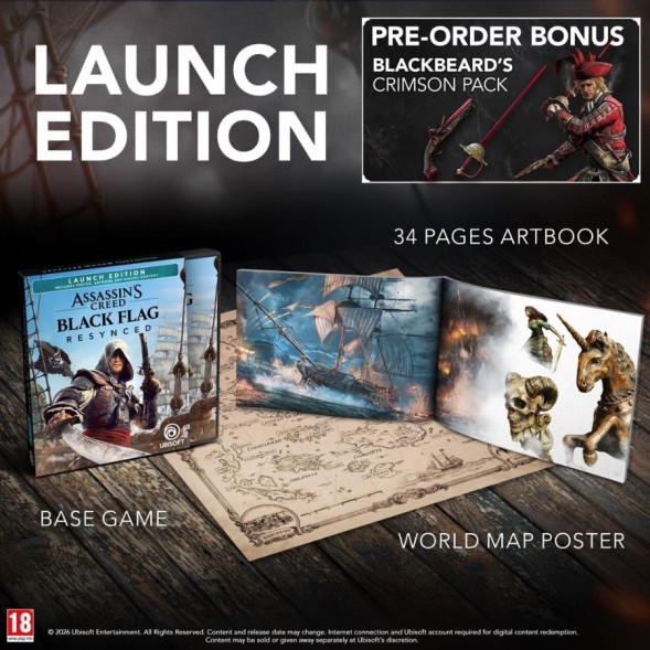 Игра Assassin&amp;#039;s Creed: Black Flag Resynced. Launch Edition [PS5, русские субтитры] в Москве