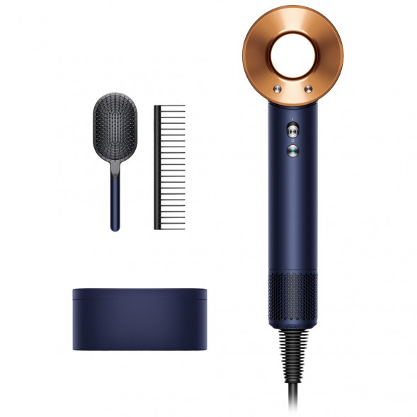 Фен Dyson Supersonic HD07 с набором расчесок, синий/медный в Москве
