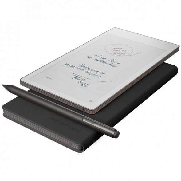 Графический планшет reMarkable Paper Pro Move + Стилус MarkerPlus + Чехол BookFolio Premium Leather, Black в Москве