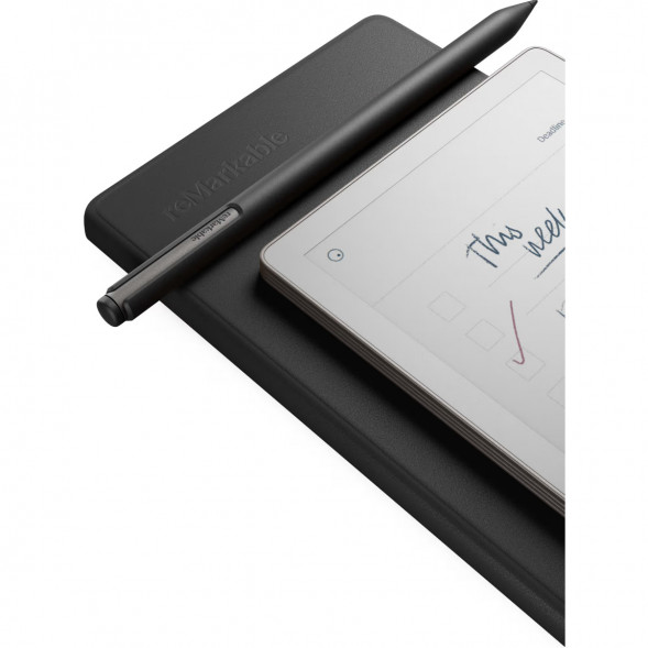 Графический планшет reMarkable Paper Pro Move + Стилус MarkerPlus + Чехол BookFolio Premium Leather, Black в Москве