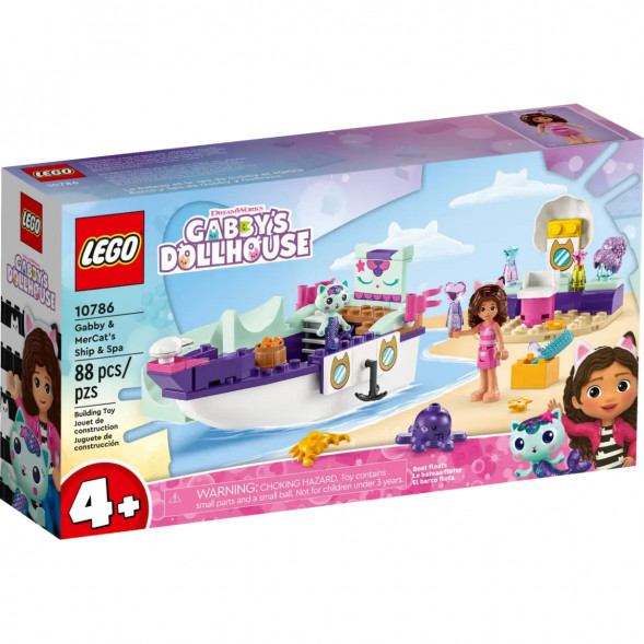 Конструктор LEGO Gabby&amp;#039;s Dollhouse 10786 Корабль и спа Габби и МерКэта в Москве