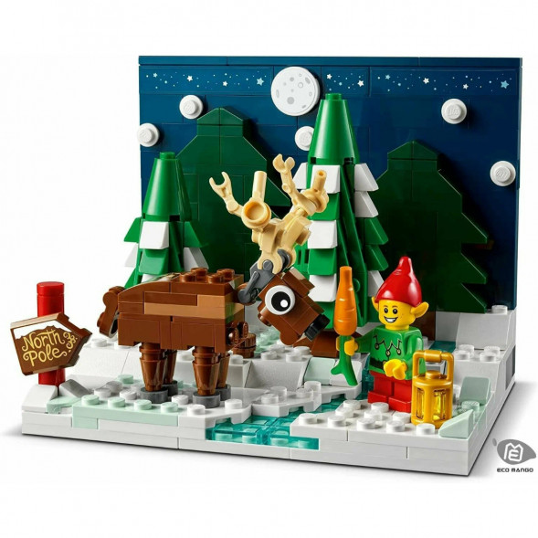 Конструктор LEGO 40484 Перед домом Деда Мороза в Москве