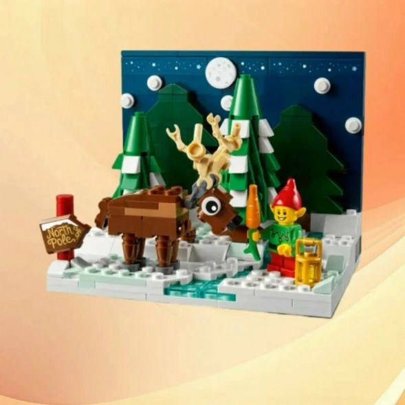 Конструктор LEGO 40484 Перед домом Деда Мороза в Москве