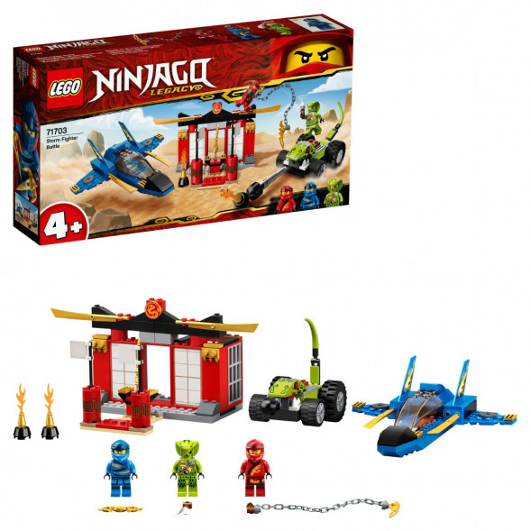 Конструктор LEGO Ninjago 71703 Бой на штормовом истребителе в Москве